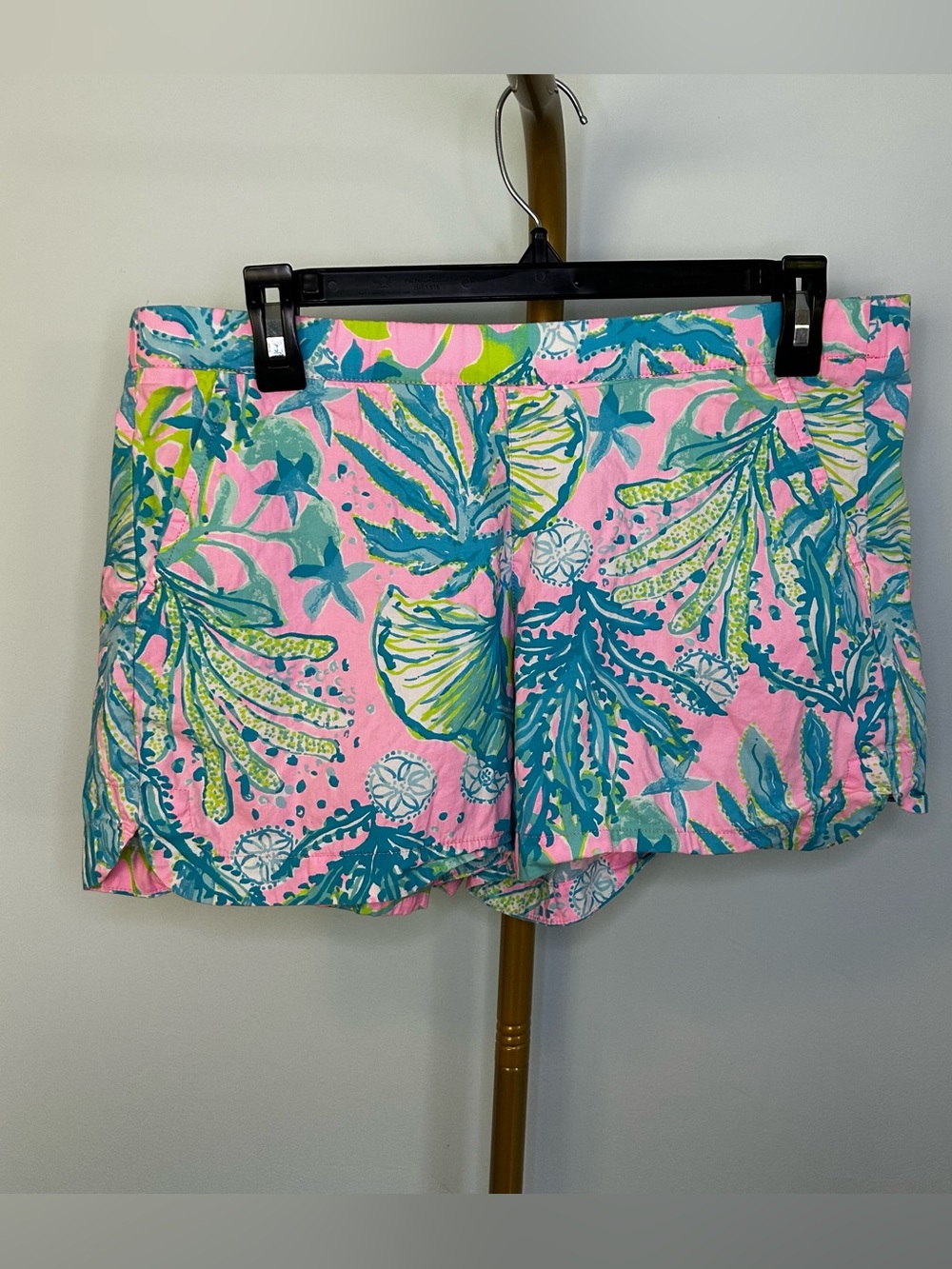 Lilly Pulitzer Mandevilla Baby Hip Nautic Ocean Style View Pull-On Shorts Size M